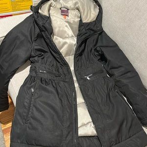 Womens Black Zella winter/ski three quarter jacket size-S